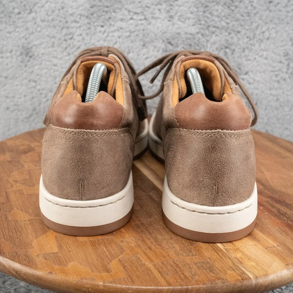 Born Men's Captain Brown Sneaker Lace‎ Up Tie Shoes BM0018955 Size 10.5 M